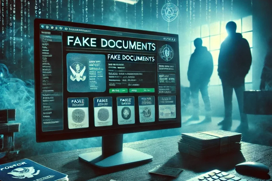 Documenti Falsi nel Dark Web Il Commercio delle Identità Digitali